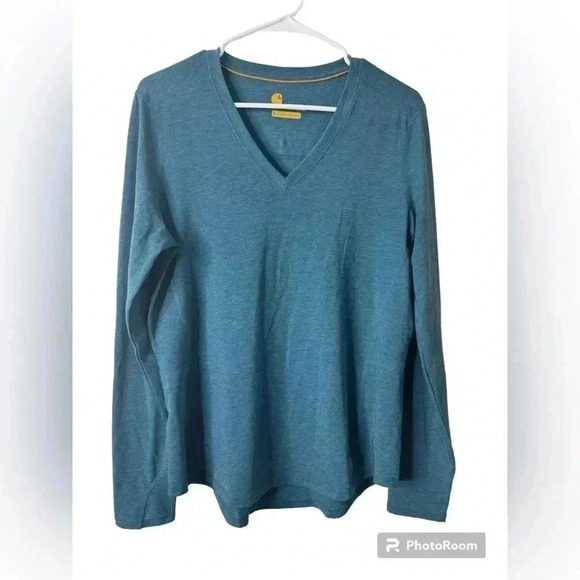 Carhartt Force Women’s Slightly Fitted Long Sleeve Tee T-Shirt Size L - Picture 1 of 8